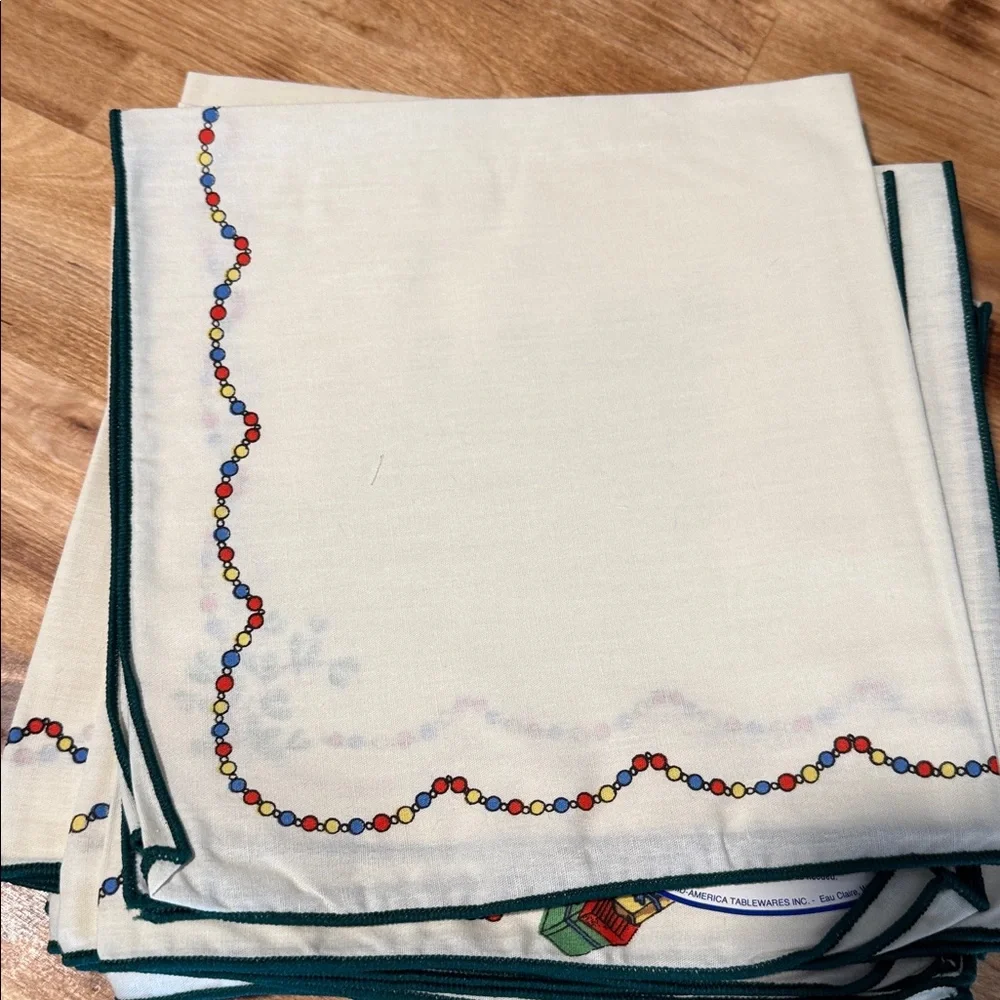 Royal Linens Christmas Tree Napkins: Set of 6